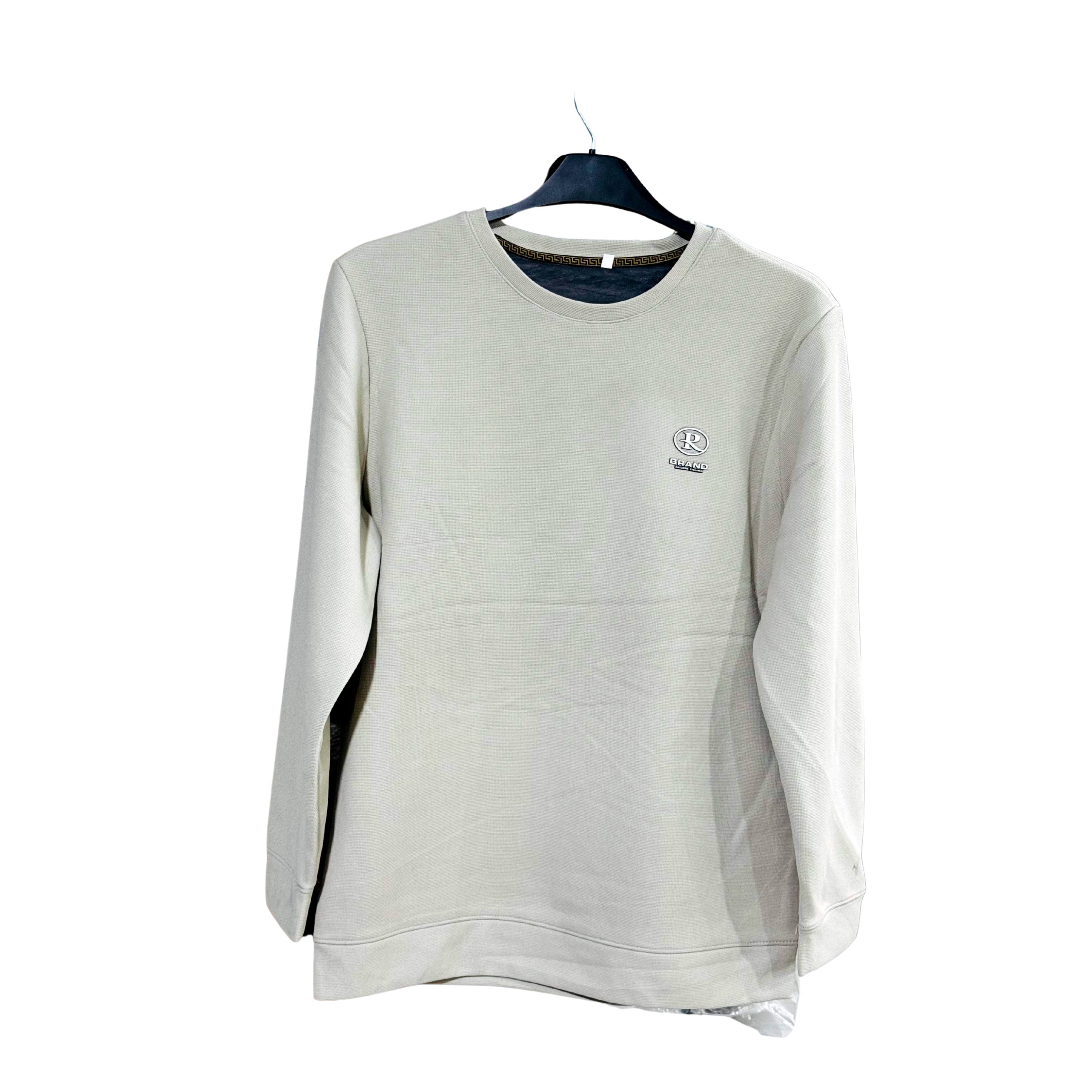 Light Beige Crewneck T Shirt Done
