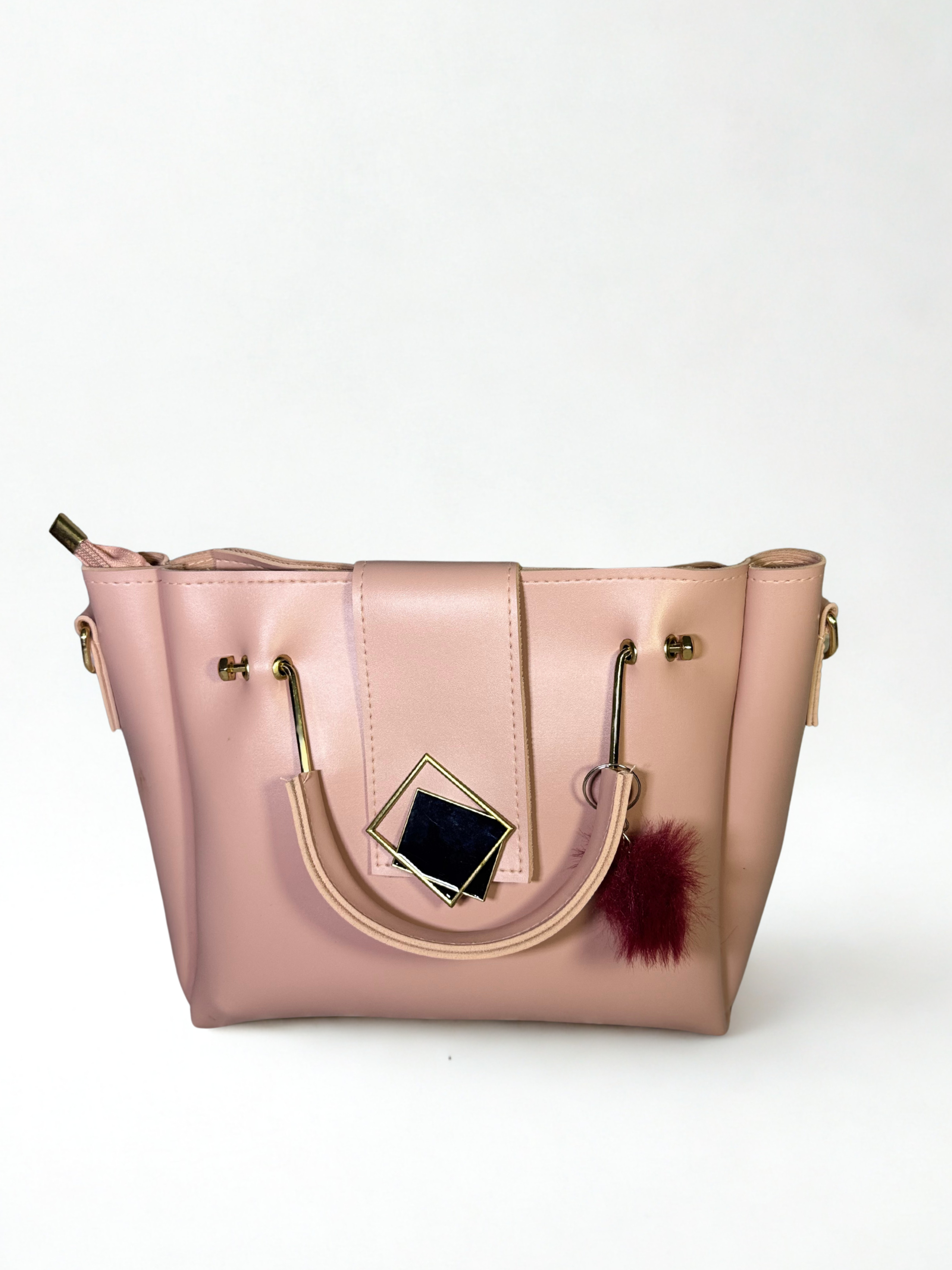 Blush Pink Diamond Accent Handbag