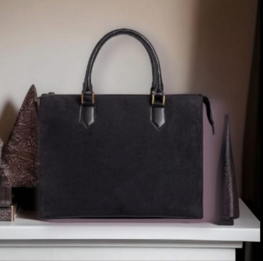 The Midnight Suede Power Tote