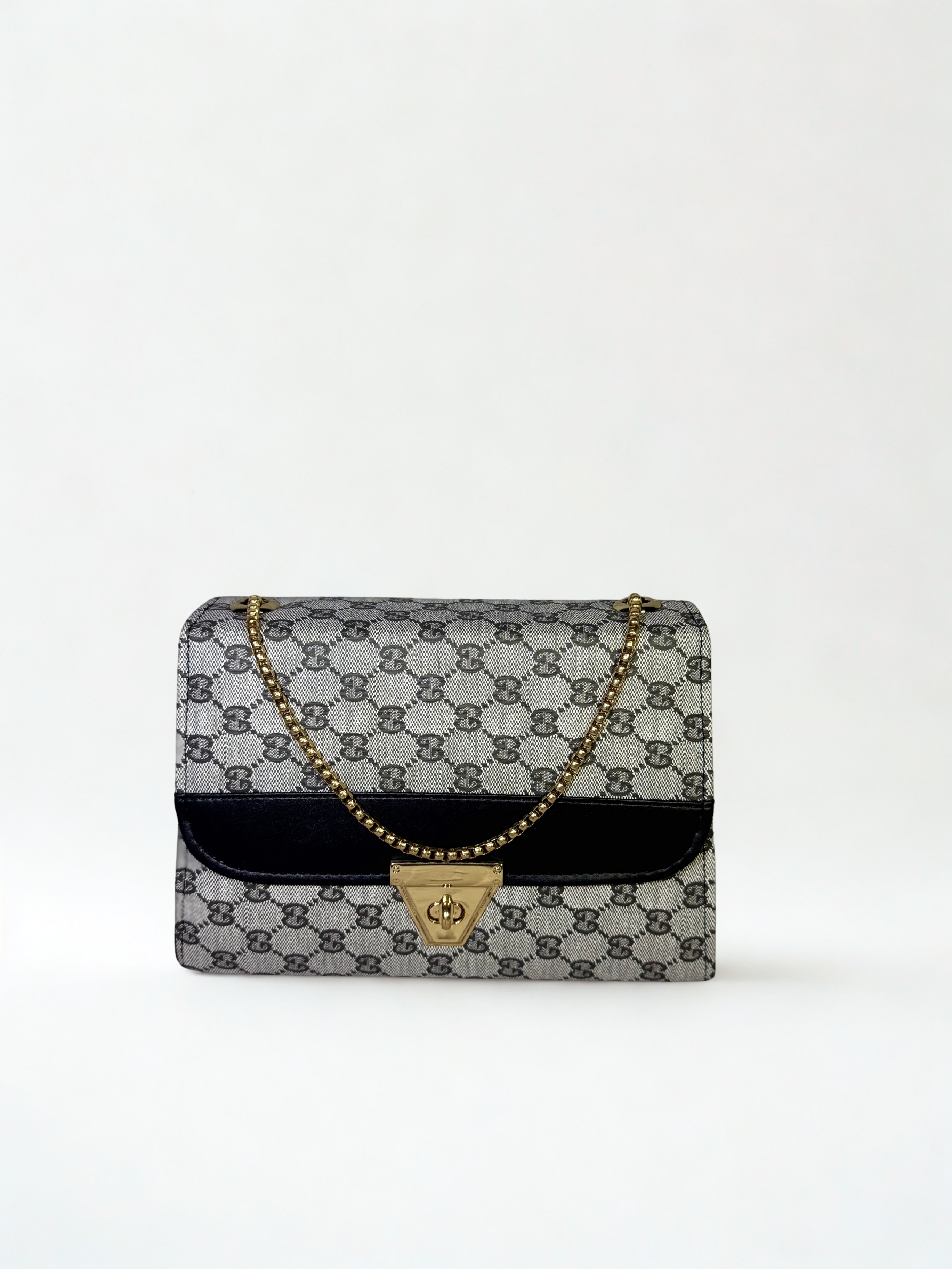 Chin Chain Monogram Shoulder Bag!