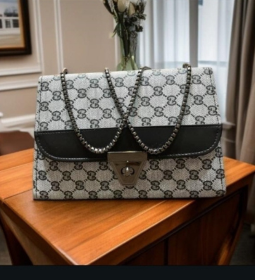 Chin Chain Monogram Shoulder Bag!