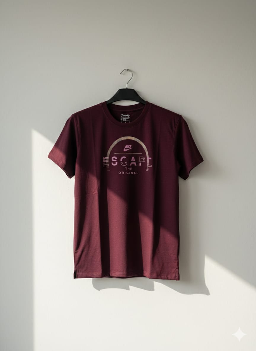 Burgundy Graphic T-Shirt