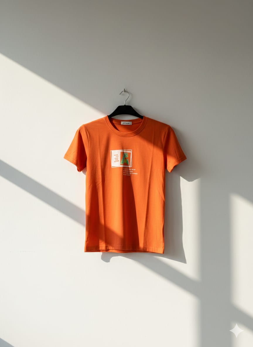 Orange/Red Graphic T-Shirt