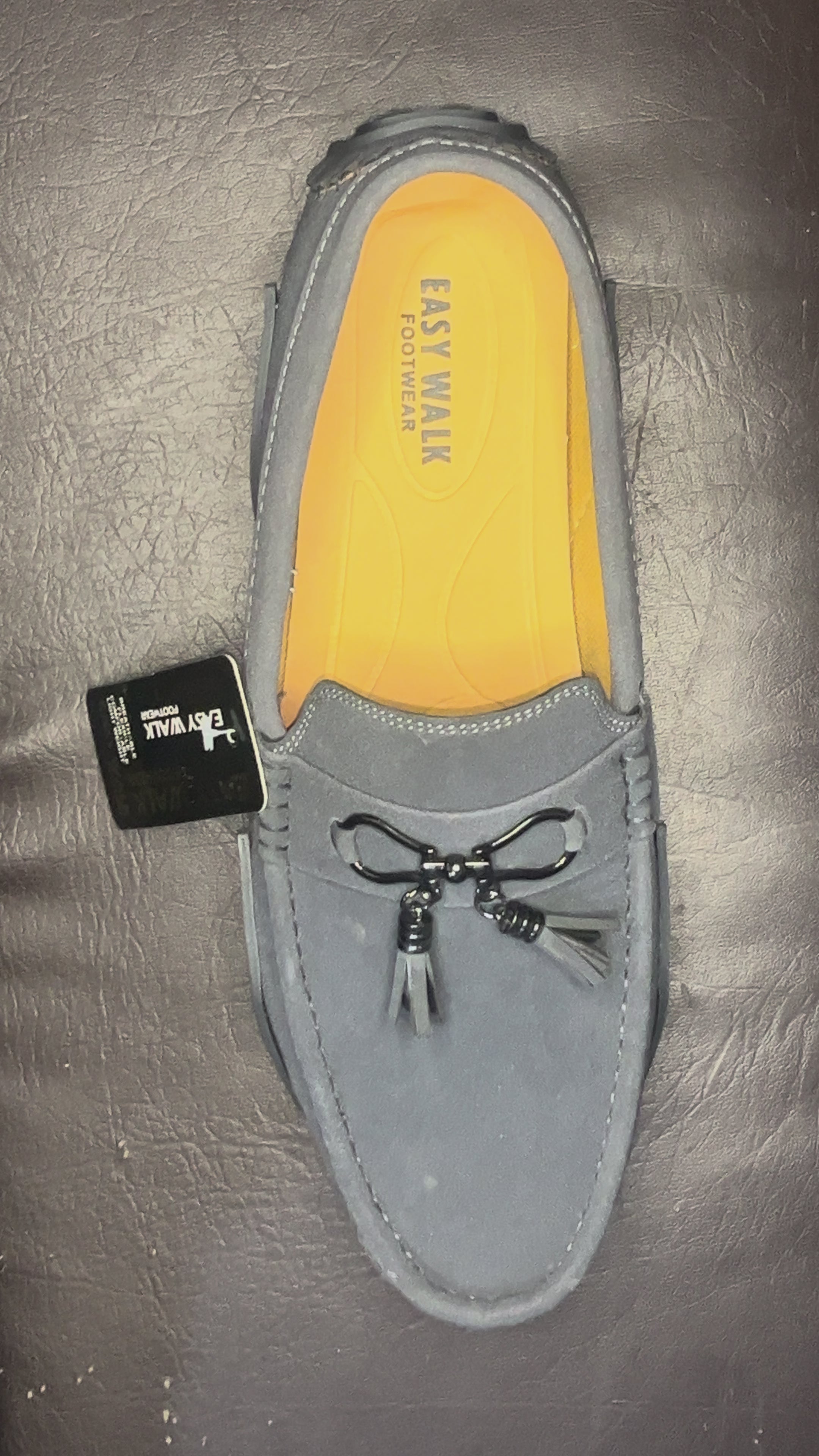 Ash Grey Tassel Loafers