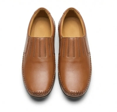 Classic Tan Hand-Stitch Loafers