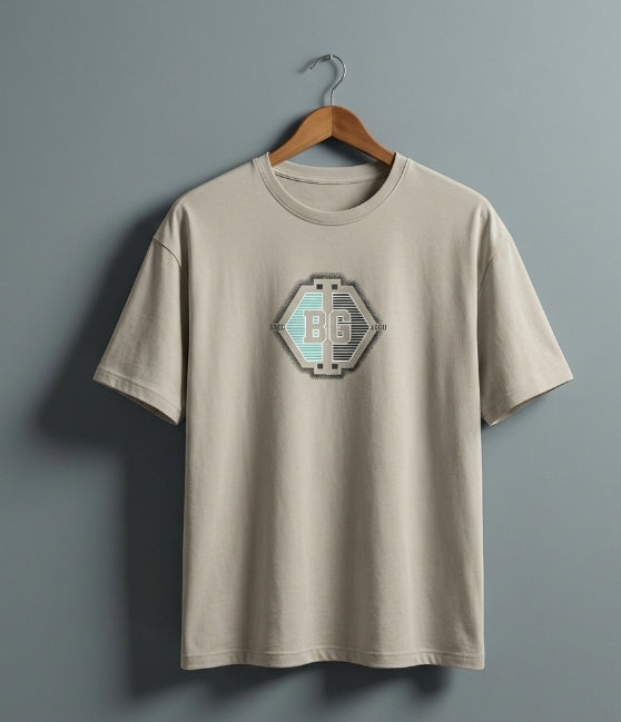 Teal Designer Graphic T-Shirt