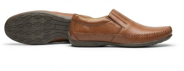 Classic Tan Hand-Stitch Loafers