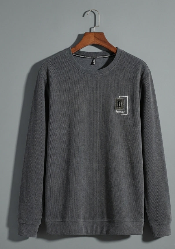 Ripped dark grey Crewneck Sweater