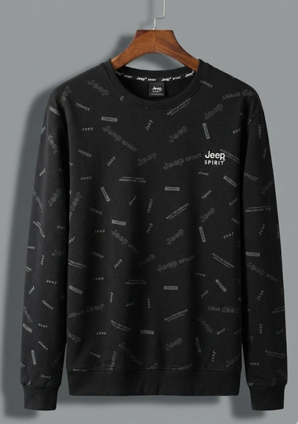 Ribbed Dark Grey Crewneck Sweater