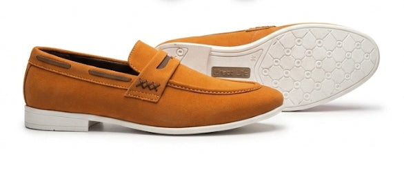 Golden Sand Penny Loafers